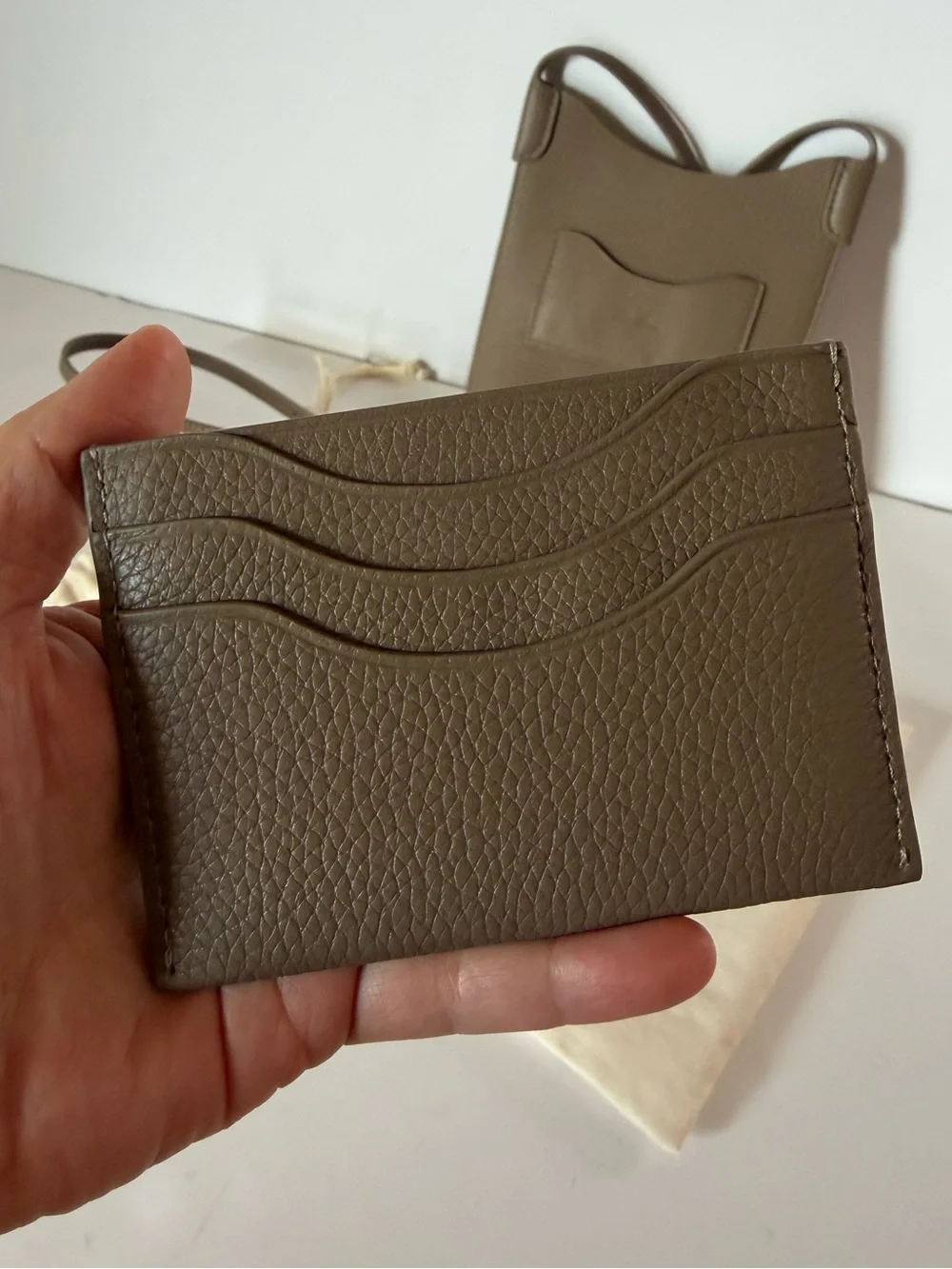 Loro Piana bale phone case w/ matching wallet